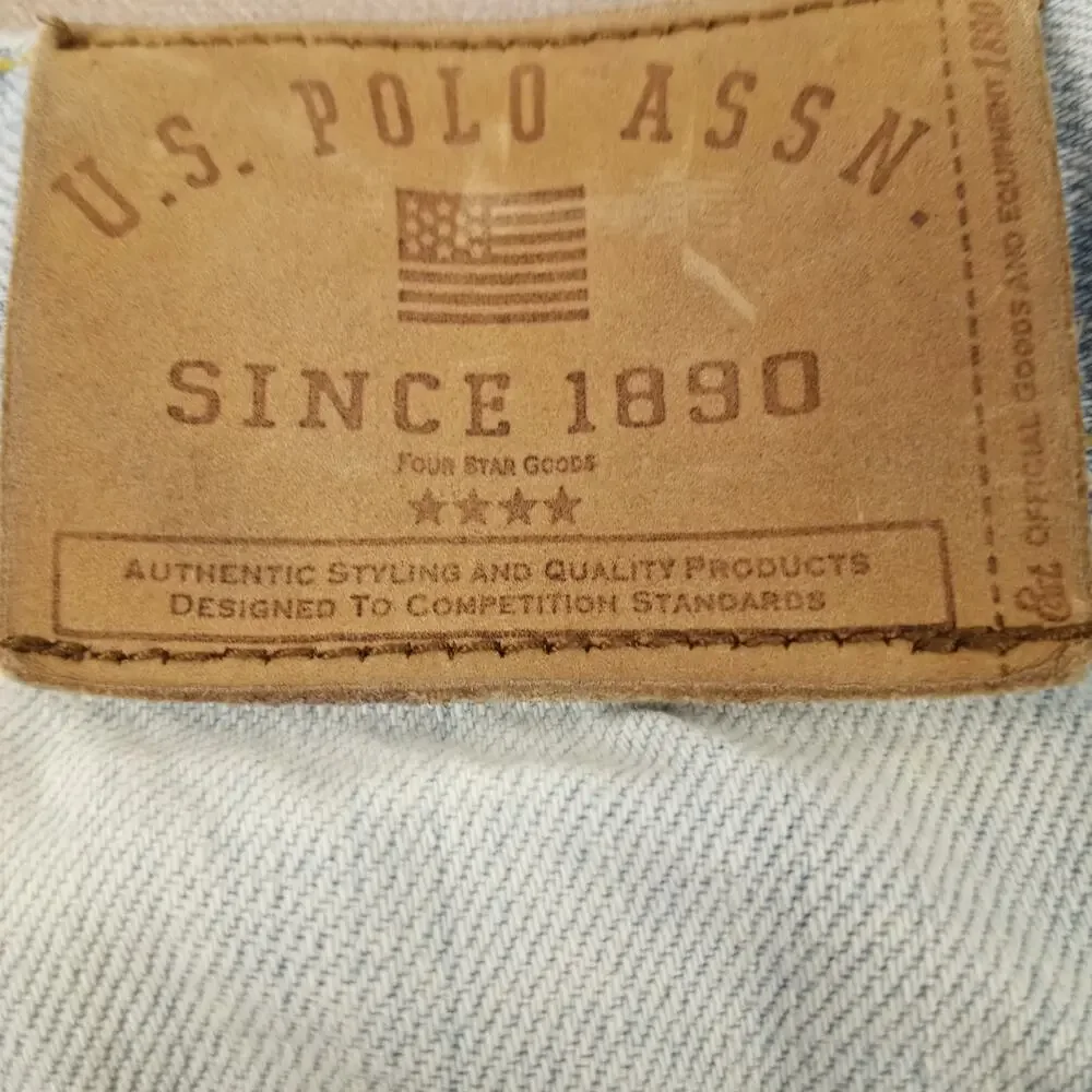 U.S. Polo Assn Men's Distressed 'Painter' Style Jeans Shorts. 34